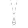 18ct White Gold Round Brilliant Cut with 0.60 CARAT tw of Diamond Pendant