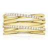 9ct Yellow Gold Round Brilliant Cut with 1/4 CARAT tw of Diamonds Ring