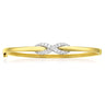 9ct Yellow Gold Round Brilliant Cut with 1/2 CARAT tw of Diamonds Bangle