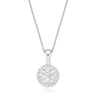 9ct White Gold Round Brilliant Cut with 1/2 CARAT tw of Diamond Pendant