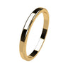 18ct Yellow Gold 3mm Flat Round Edge Ring