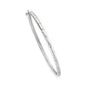 9ct White Gold Round Brilliant Cut with 1/4 CARAT tw of Diamonds Bangle