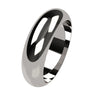 9ct White Gold 6mm High Dome Ring