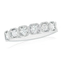 18ct White Gold Round Brilliant Cut with 1/2 CARAT tw of Diamonds Ring