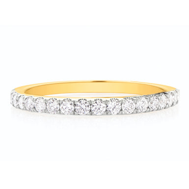 Halo 18ct Yellow Gold Round Brilliant Cut with 0.40 CARAT tw of Diamonds Ring