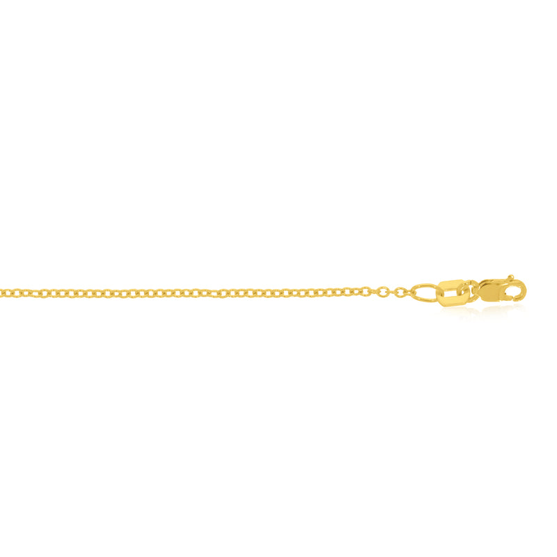 9ct Yellow Gold 55cm Round Belcher Chain