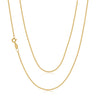 9ct Yellow Gold 55cm Diamond Cut Curb Chain