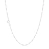 9ct White Gold 55cm Singapore Twist Chain