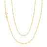 9ct Yellow Gold 55cm Diamond Cut 1:3 Figaro Chain