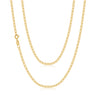 9ct Yellow 55cm Diamond Cut Bevelled Anchor Chain