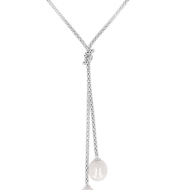 Sterling Silver White Cultured Fresh Water Pearl Drop Pendant