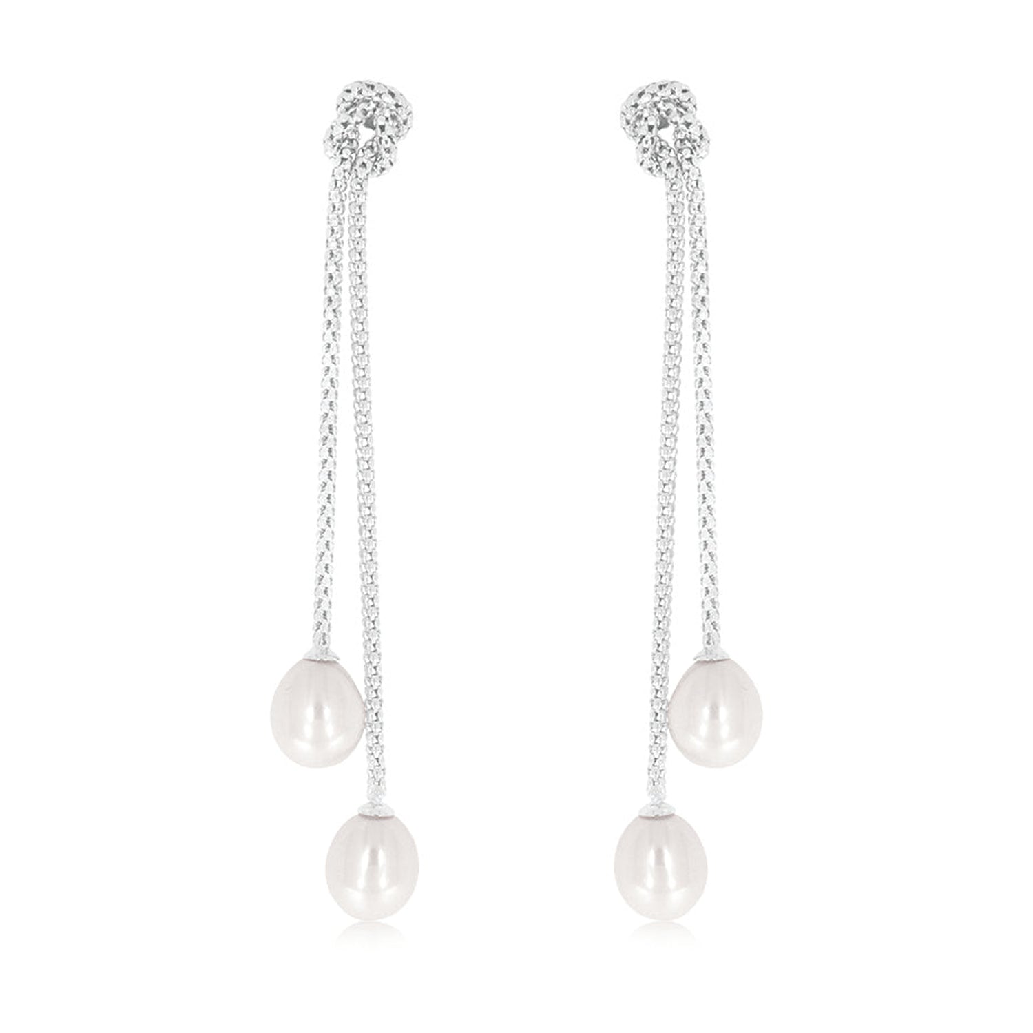 Cultured pearl store drop earrings