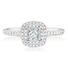Forevermark 18ct White Gold Princess & Round Cut with 1/2 CARAT tw of Diamonds Ring