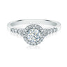 Forevermark 18ct White Gold Round Cut with 0.74 CARAT tw of Diamonds Ring