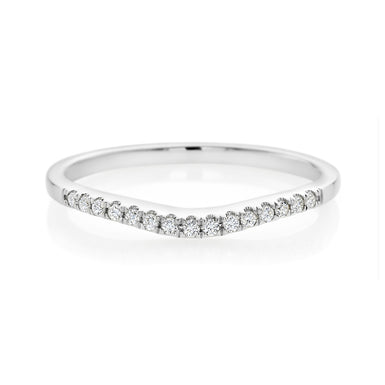 Forevermark 18ct White Gold Round Cut with 0.10 CARAT tw of Diamonds Ring