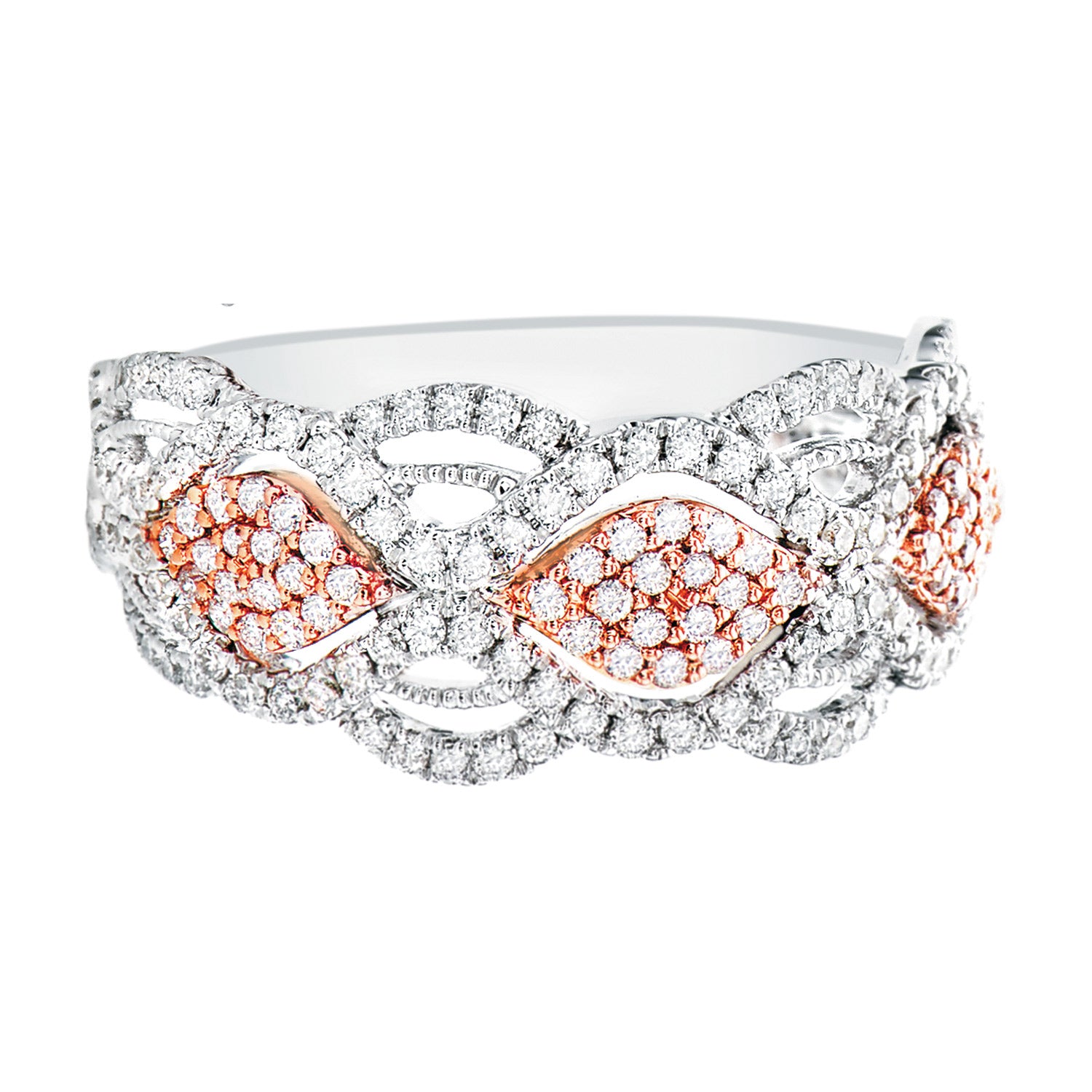 9ct White Gold Round Brilliant Cut with 3/4 CARAT tw of Diamonds Ring