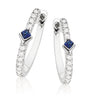 Vera Wang Love 14ct White Gold Princess & Round Cut with 0.15 CARAT tw of Diamonds Earrings