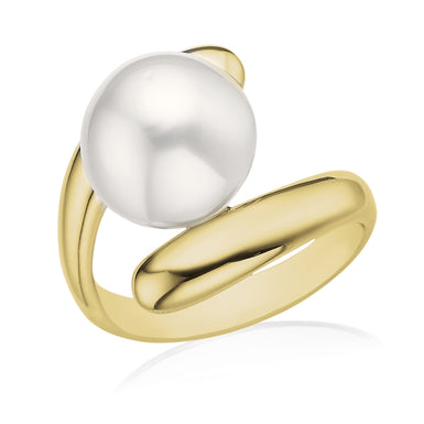 Perla By Autore 9ct Yellow Gold 11mm South Sea Pearl Ring