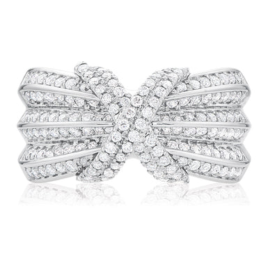 9ct White Gold Round Brilliant Cut with 0.80 CARAT tw of Diamonds Ring