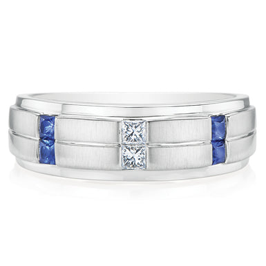 Vera Wang Love 14ct White Gold Princess Cut with 0.12 CARAT tw of Diamonds Ring