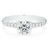 Promise 18ct White Gold Round Brilliant Cut with 1 CARAT tw Certified Diamond Ring