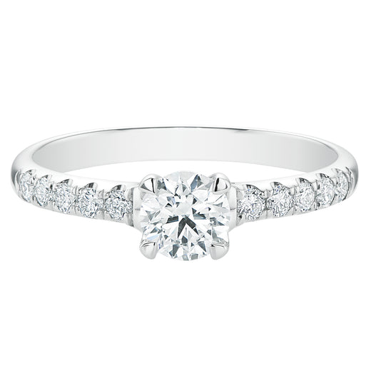 Promise 18ct White Gold Round Brilliant Cut with 0.70 CARAT tw of Diamonds Ring