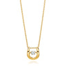 9ct Yellow Gold Round Brilliant Cut Diamond Set Necklace