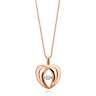 9ct Rose Gold Round Brilliant Cut Diamond Set Pendant