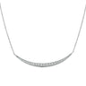 9ct White Gold Round Brilliant Cut with 1/4 CARAT tw of Diamonds Necklace