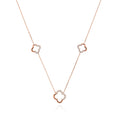 9ct Rose Gold Round Brilliant Cut with 1/4 CARAT tw of Diamonds Necklace