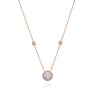18ct Rose & White Gold Round Brilliant Cut with 1/3 CARAT tw of Diamonds Pendant