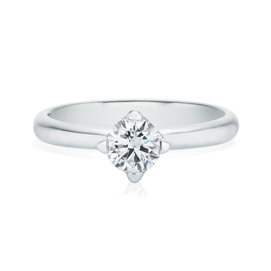 Forevermark 18ct White Gold with Round Cut 0.70 Carat of Diamonds Ring
