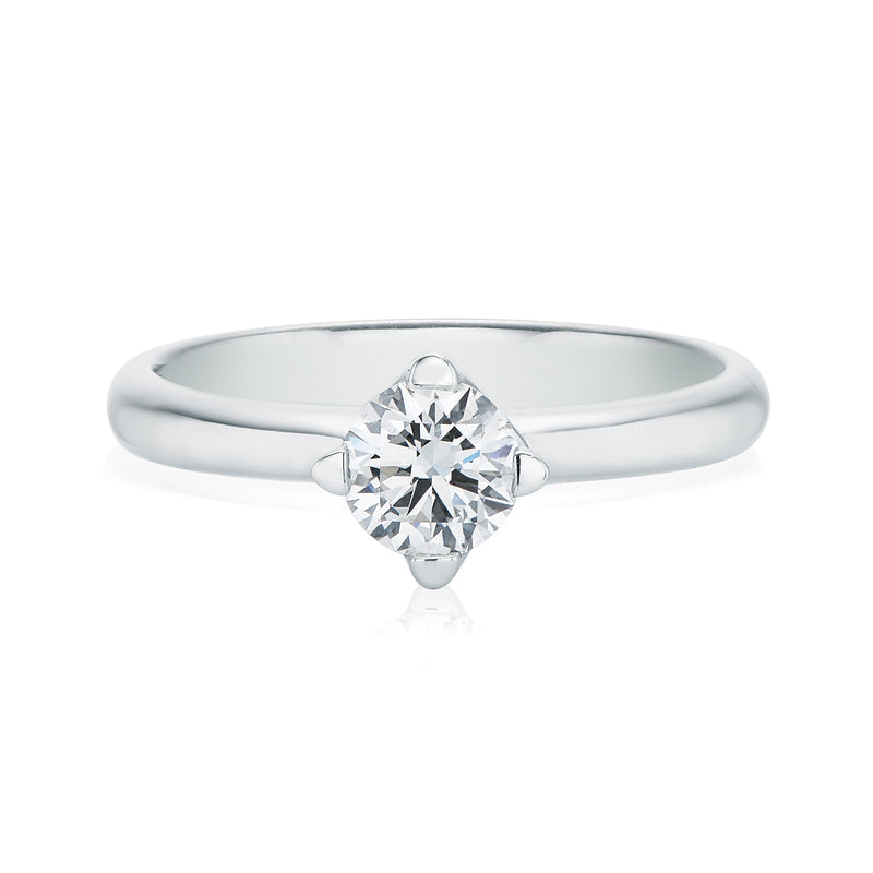 Forevermark 18ct White Gold with Round Cut 0.70 Carat of Diamonds Ring