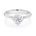Forevermark 18ct White Gold Round Cut with 1 CARAT of Diamonds Ring