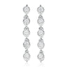 9ct White Gold Round Brilliant Cut with 1/4 CARAT tw of Diamonds Earrings