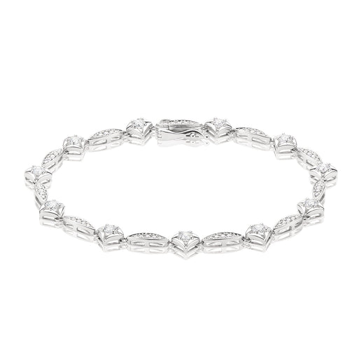 Forevermark 18ct White Gold Round Cut with 1 1/2 CARAT tw of Diamonds Bracelet