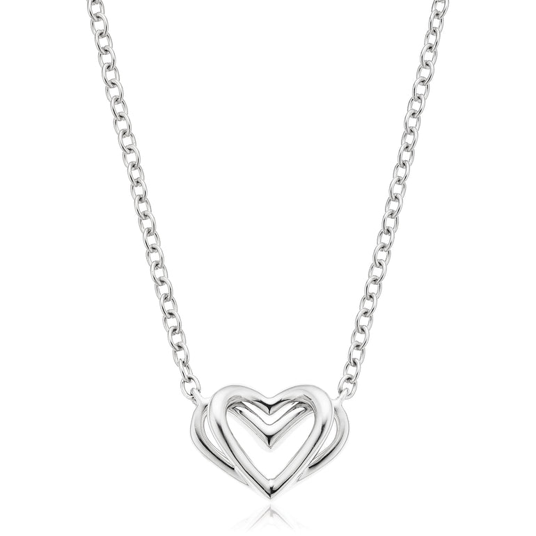 Vera Wang Love Sterling Silver Heart Necklace