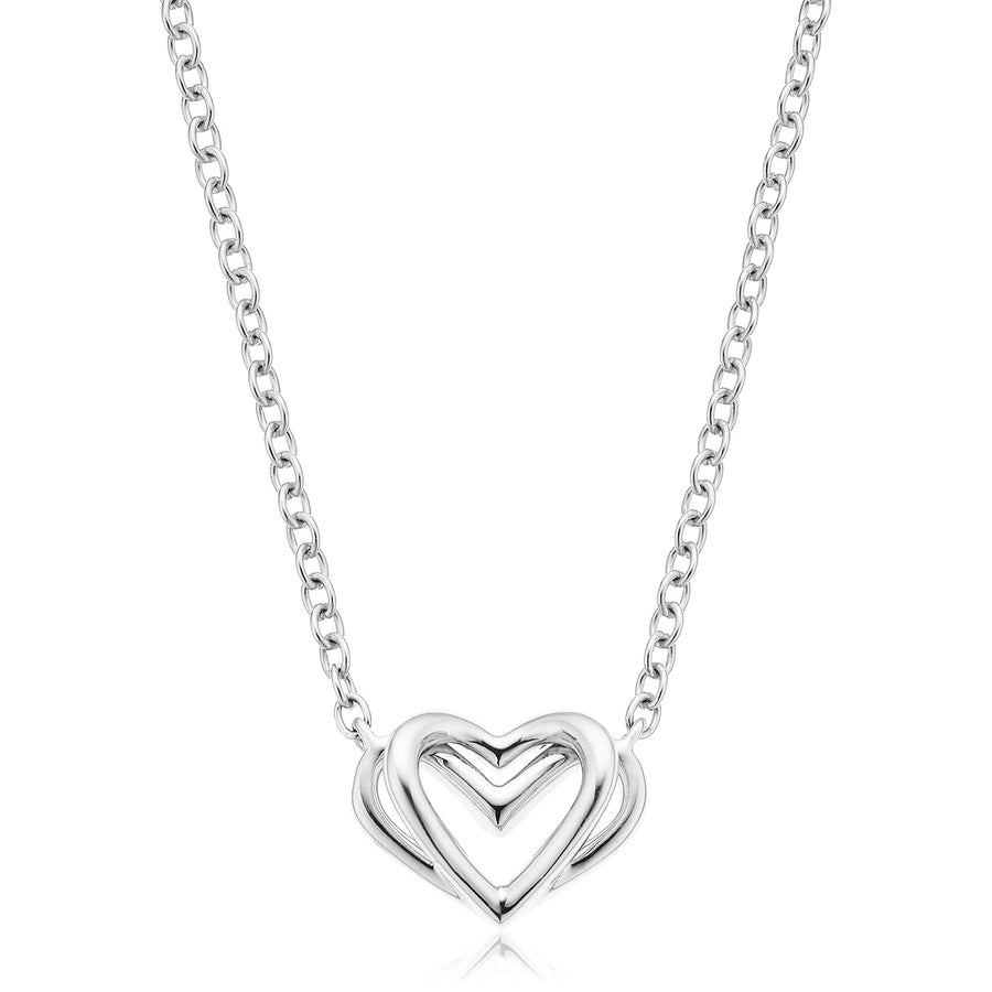 Vera Wang Love Sterling Silver Heart Necklace