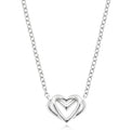 Vera Wang Love Sterling Silver Heart Necklace