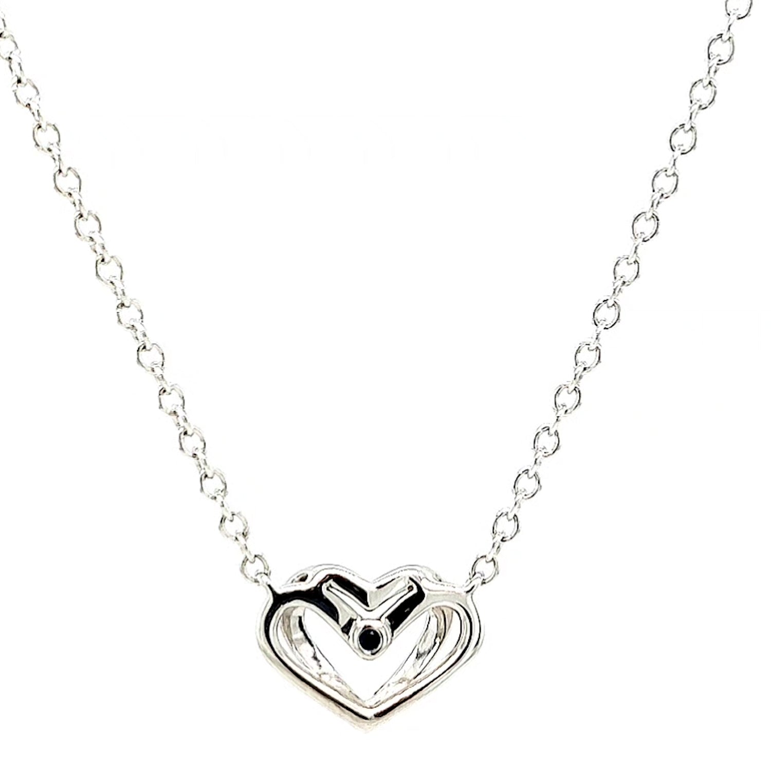 Vera Wang Love Sterling Silver Heart Necklace – $299.00