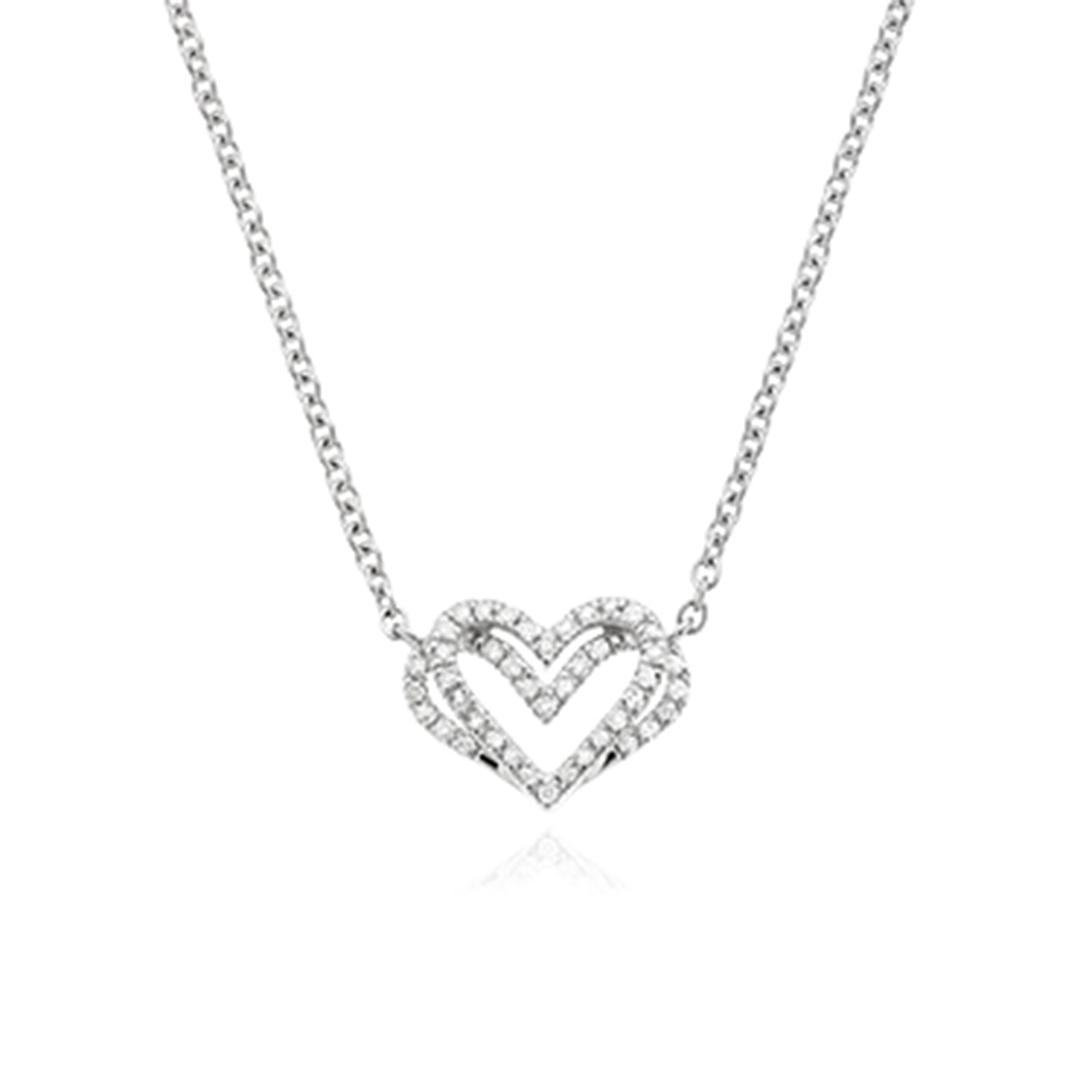 Vera wang love hot sale collection heart necklace