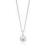 Vera Wang Love Sterling Silver Freshwater Pearl & Sapphire Necklace