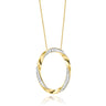 9ct Yellow Gold Round Brilliant Cut with 0.15 CARAT tw of Diamonds Pendant
