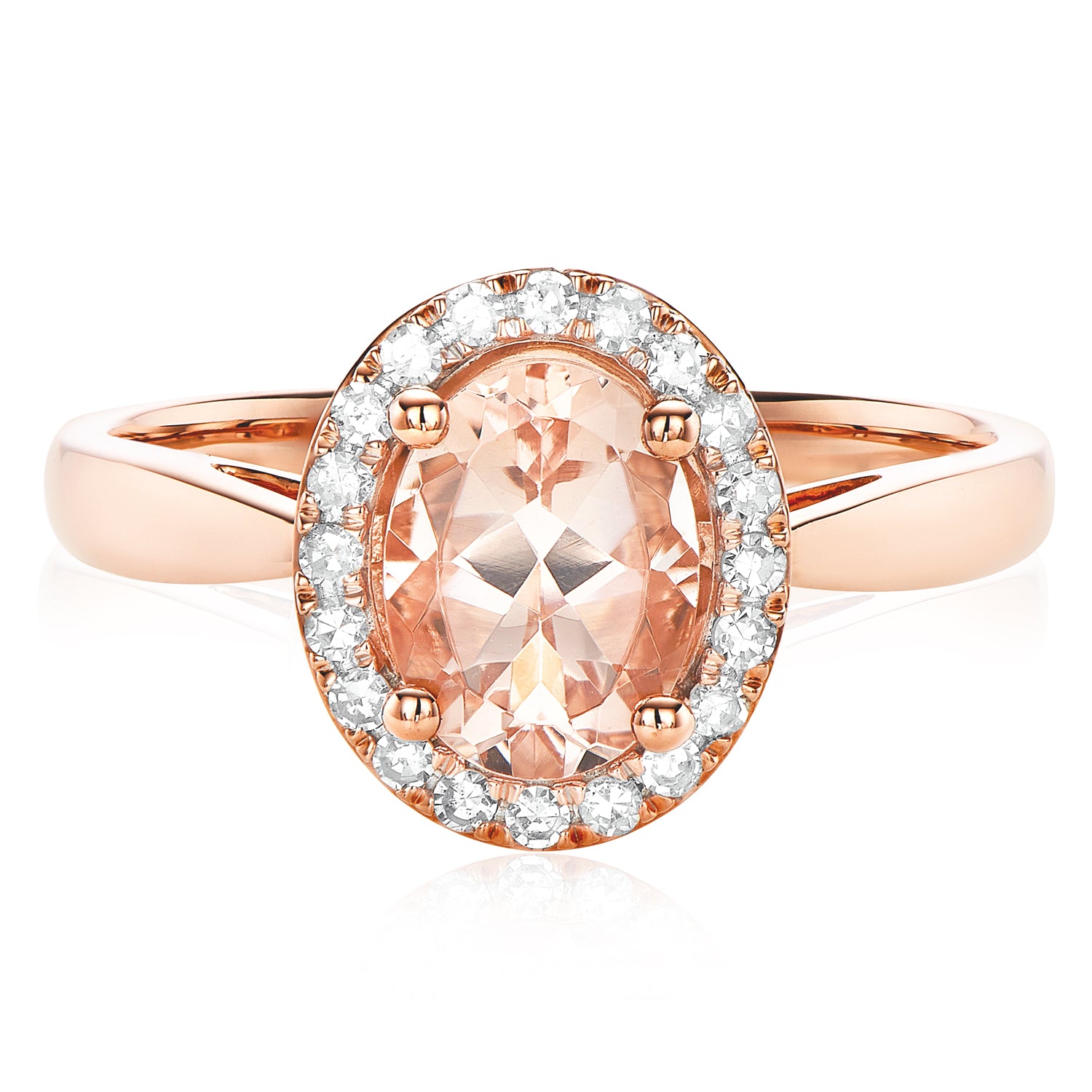Pear Shape Morganite Ring in Platinum & Rose Gold | Exquisite Jewelry for  Every Occasion | FWCJ