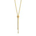 9ct Yellow Gold 45cm Buckle Tassle Necklace