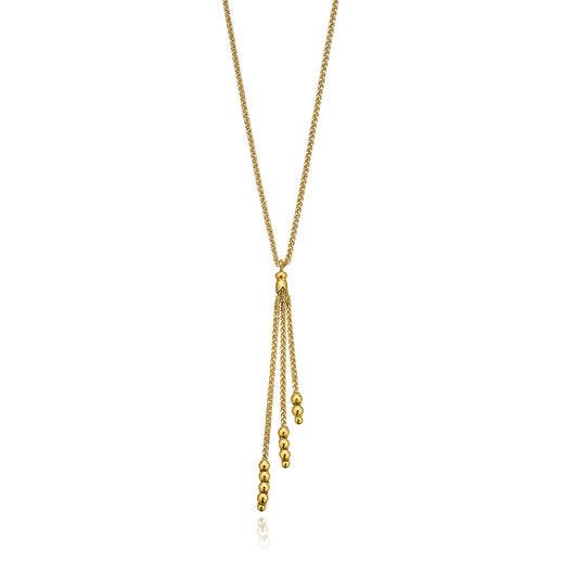 9ct Yellow Gold 45cm Tassle Drop Necklace