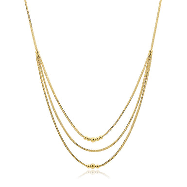 9ct Yellow Gold 45cm Layered Necklace