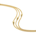 9ct Yellow Gold 19cm Layered Bracelet