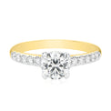 Promise 18ct Two Tone Gold Round Cut 1 Carat tw Ring