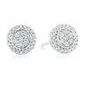 9ct White Gold Round Brilliant Cut with 0.20 CARAT tw of Diamonds Earrings
